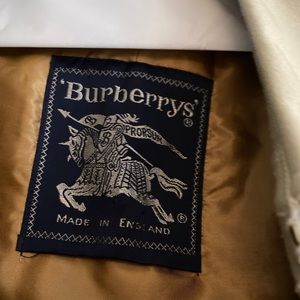Burberrys’ England tan trench coat